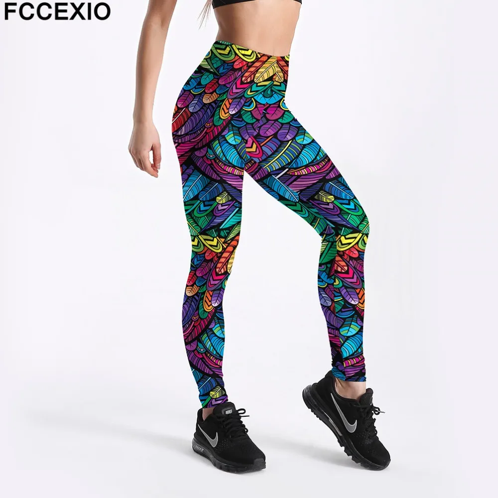 FCCEXIO Women Workout Leggings High Waist Fitness Legging Colored Feathers Print Leggins Female Leg Pants Leggings
FCCEXIO Women Workout Leggings High Waist Fitness Legging Colored Feathers Print Leggins Female Leg Pants Leggings