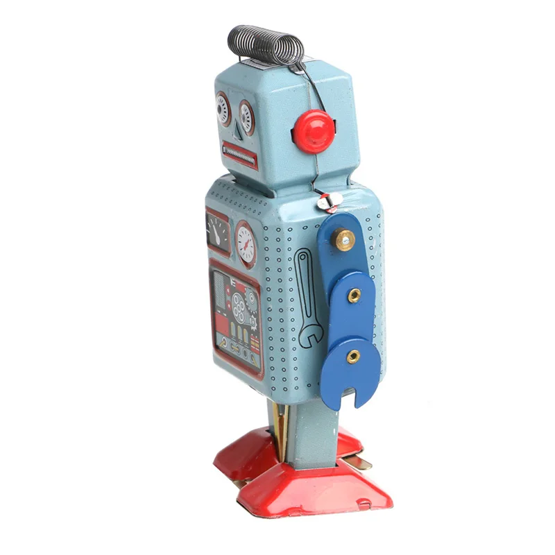 2018 New 1Set Vintage Mechanical Clockwork Wind Up Walking Tin Robot Toy With Key Collection Baby Kids Child Gifts
2018 New 1Set Vintage Mechanical Clockwork Wind Up Walking Tin Robot Toy With Key Collection Baby Kids Child Gifts