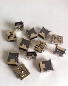 HAILANGNIAO 20 шт. Mini USB SMT 5 контактный P гнездовой разъем|Детали и аксессуары для