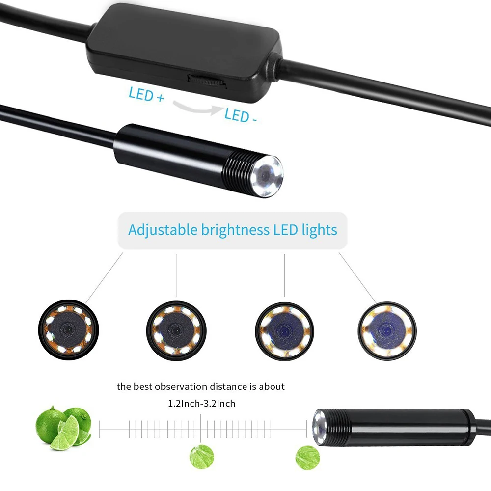 8mm Wifi Endoscope Android/IOS/PC Borescope Waterproof Lens 8 LED Lights Endoscopic HD Camera Soft Tube Wifi Endoscope Camera
8mm Wifi Endoscope Android/IOS/PC Borescope Waterproof Lens 8 LED Lights Endoscopic HD Camera Soft Tube Wifi Endoscope Camera