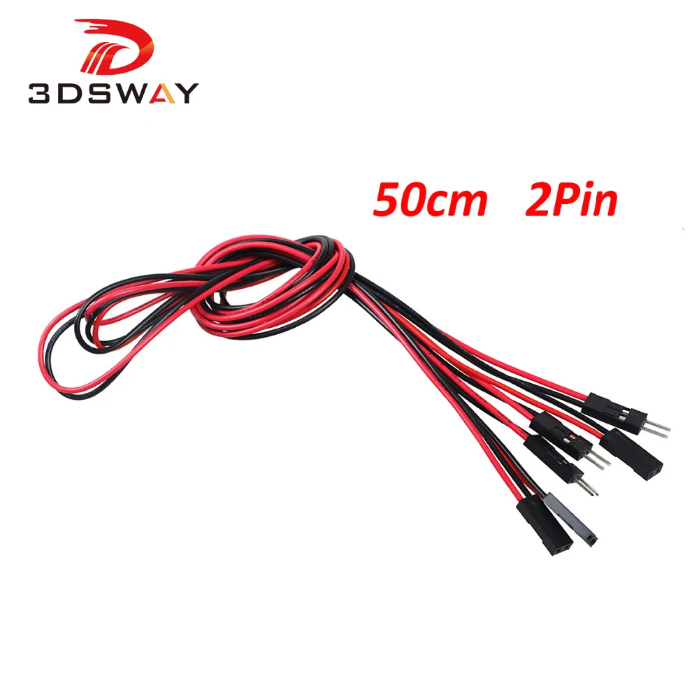 3DSWAY 20pcs/lot 50cm 2pin Breadboard Jumper Wires Cables Male-Male M-F F-F 2.54mm DuPont Cable Line DIY Electronic Component
3DSWAY 20pcs/lot 50cm 2pin Breadboard Jumper Wires Cables Male-Male M-F F-F 2.54mm DuPont Cable Line DIY Electronic Component