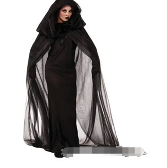 1set/lot Woman Witch Cosplay Long Dress Costume Halloween Clothes Women Adult Party Halloween Black Witch dress
1set/lot Woman Witch Cosplay Long Dress Costume Halloween Clothes Women Adult Party Halloween Black Witch dress