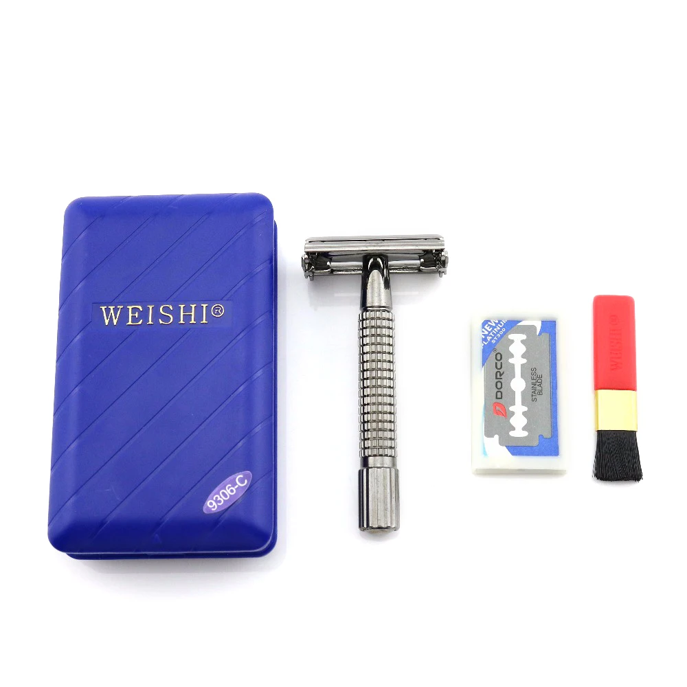 Безопасная бритва WEISHI Butterfly, двусторонняя бритва 9306-C, цвет пистолета, отличное качество, 100 шт./лот, новинка
Безопасная бритва WEISHI Butterfly, двусторонняя бритва 9306-C, цвет пистолета, отличное качество, 100 шт./лот, новинка