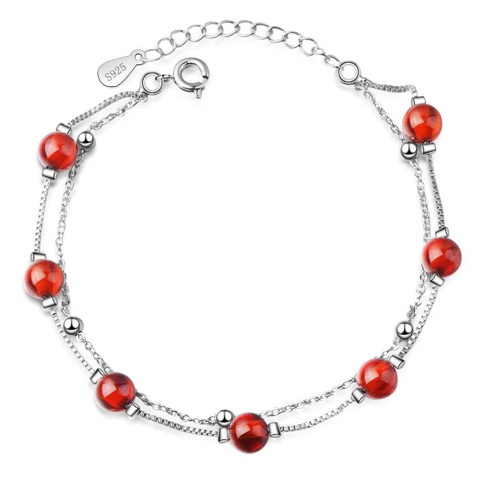 Lady Silver Plated Bracelets For Girl Birthday Party Accessories Fashion Crystal Red Ball Bracelet Women Jewelry Vintage
Lady Silver Plated Bracelets For Girl Birthday Party Accessories Fashion Crystal Red Ball Bracelet Women Jewelry Vintage