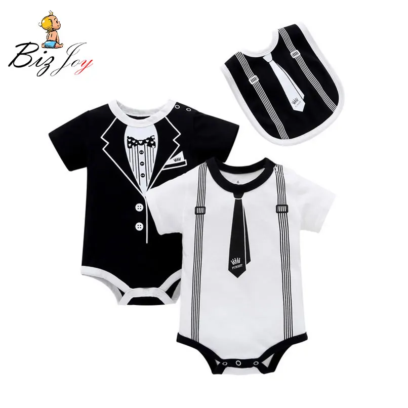 Baby Newborn Summer Short Sleeve Romper Jumpsuit Printed tie gentleman infant Rompers high quality soft cotton Climb Clothes
Baby Newborn Summer Short Sleeve Romper Jumpsuit Printed tie gentleman infant Rompers high quality soft cotton Climb Clothes