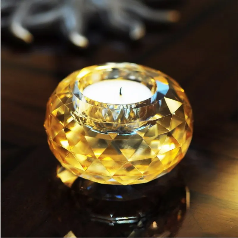Crystal Glass Small Candlestick Holder Aromatherapy Candle Romantic Proposal Candlelight Dinner Props Candlestick Home Decor
Crystal Glass Small Candlestick Holder Aromatherapy Candle Romantic Proposal Candlelight Dinner Props Candlestick Home Decor