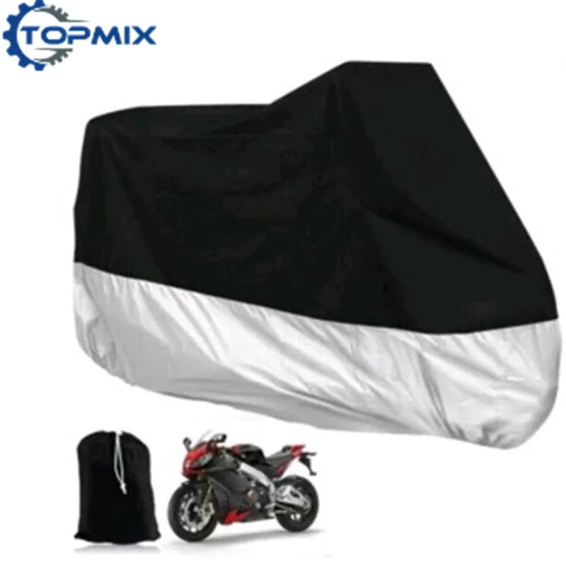 L/XL/XXL/XXXL Motorcycle Motor Bike Moped Scooter Cover Waterproof Rain UV Dust Prevention Cover Black+Silver Large Size Cover
L/XL/XXL/XXXL Motorcycle Motor Bike Moped Scooter Cover Waterproof Rain UV Dust Prevention Cover Black+Silver Large Size Cover