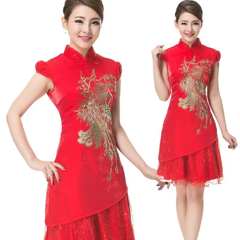 Hotel Uniforms Are Improved Summer Chinese Fashion Clothing Lace Phoenix Cheongsam Dress Welcome J218
Hotel Uniforms Are Improved Summer Chinese Fashion Clothing Lace Phoenix Cheongsam Dress Welcome J218