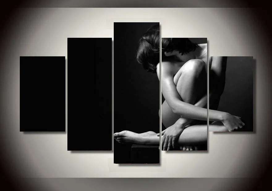 Unframed Modular Wall Paintings 5Pcs Black and White Women Nude Wall Pictures For Living Room Cuadros Decoracion Canvas Painting
Unframed Modular Wall Paintings 5Pcs Black and White Women Nude Wall Pictures For Living Room Cuadros Decoracion Canvas Painting