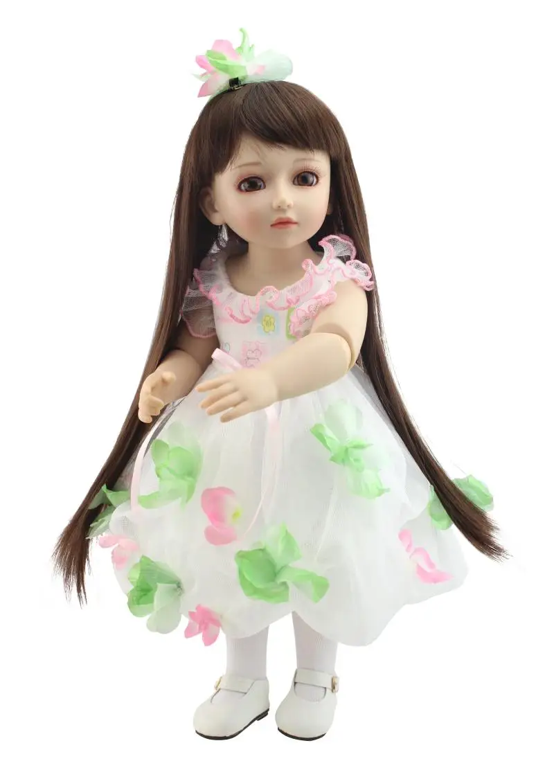 BJD Doll 45CM 18" Ball Jointed Reborn Babies Doll Girl Full Vinyl Adora Lifelike Newborn Baby Bonecas Bebe Kid Bath Toys
BJD Doll 45CM 18" Ball Jointed Reborn Babies Doll Girl Full Vinyl Adora Lifelike Newborn Baby Bonecas Bebe Kid Bath Toys