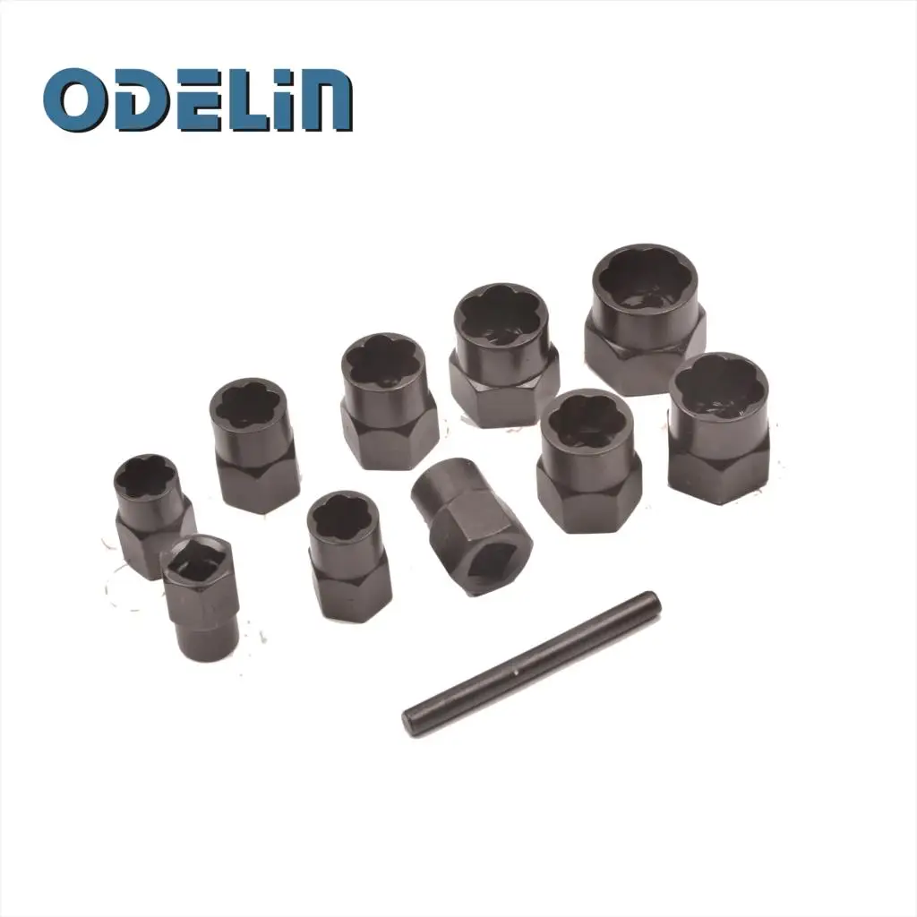 Locking Wheel Nut Removers Nut Bolt Stud Extractor Twist Socket Set Tool 11/13pc
Locking Wheel Nut Removers Nut Bolt Stud Extractor Twist Socket Set Tool 11/13pc