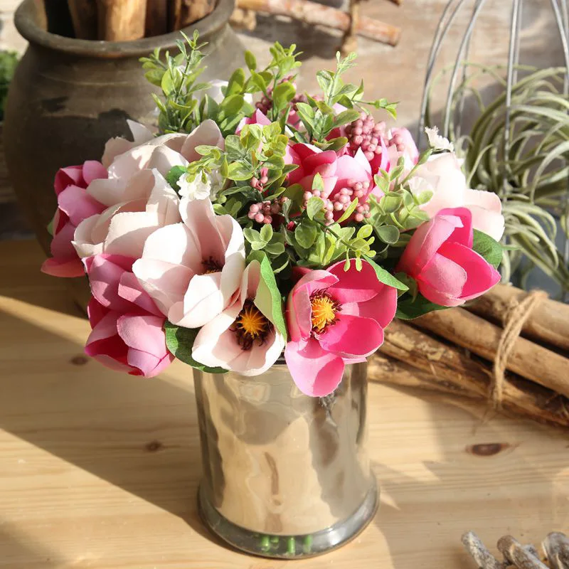1 Bouquet Artificial Magnolia Silk 6 Flower Heads Camellia Magnolia Daisy Bouquet Room wedding decor flower bush 2018 sale
1 Bouquet Artificial Magnolia Silk 6 Flower Heads Camellia Magnolia Daisy Bouquet Room wedding decor flower bush 2018 sale