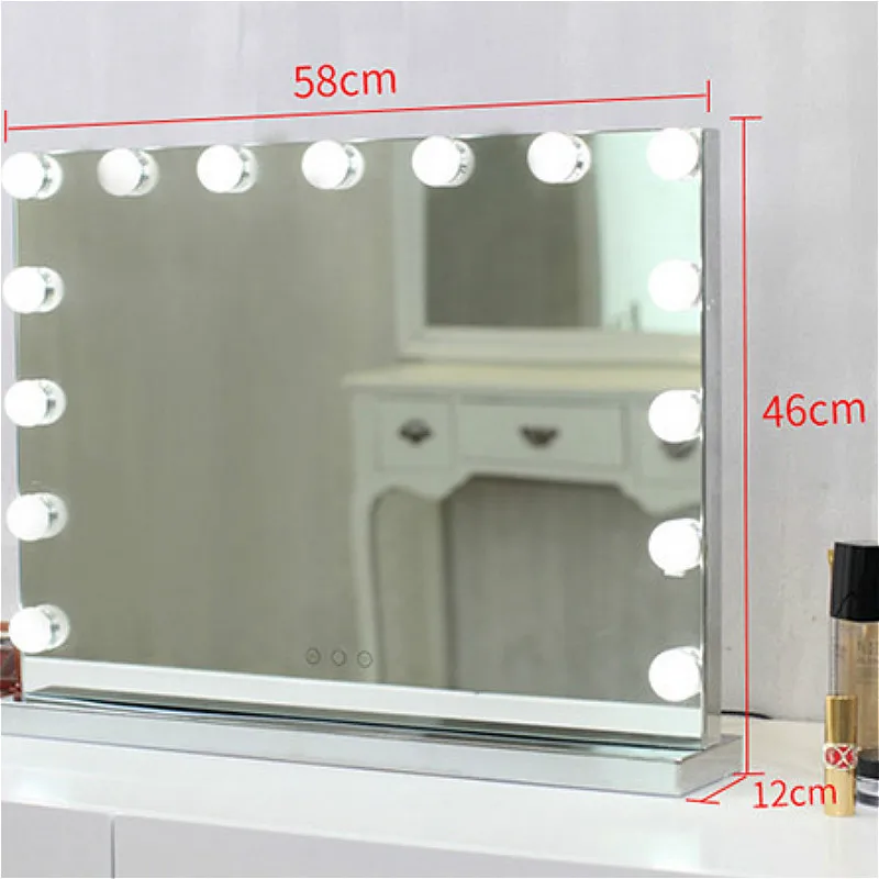 Hollywood Frameless Vanity Mirror with Light Makeup Lighted Vanity Lights 3Color Light Cosmetic Adjustable Touch Screen Mirror
Hollywood Frameless Vanity Mirror with Light Makeup Lighted Vanity Lights 3Color Light Cosmetic Adjustable Touch Screen Mirror