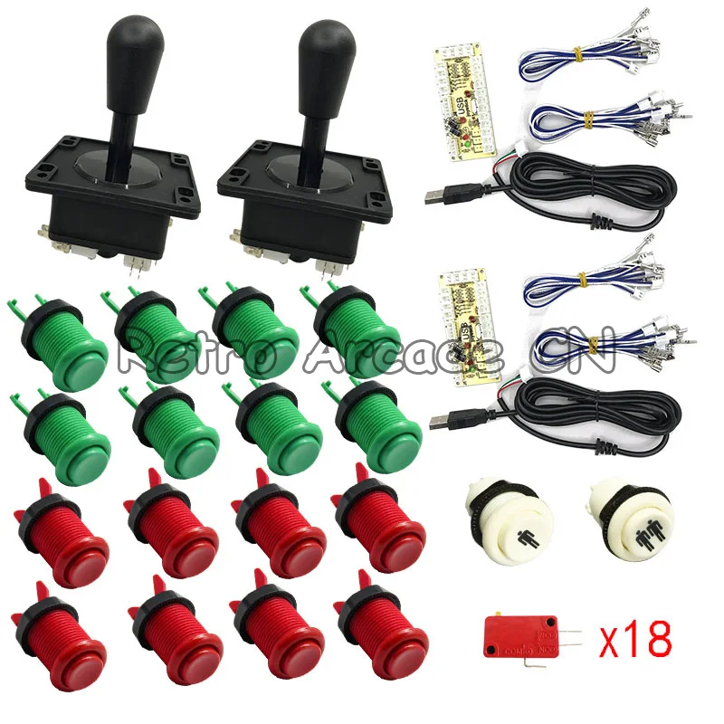 Jamma Arcade Cabinet DIY Kit Zero Delay USB Arcade controller To PC Connection with American style 4/8 way Joystick Push Buttons
Jamma Arcade Cabinet DIY Kit Zero Delay USB Arcade controller To PC Connection with American style 4/8 way Joystick Push Buttons