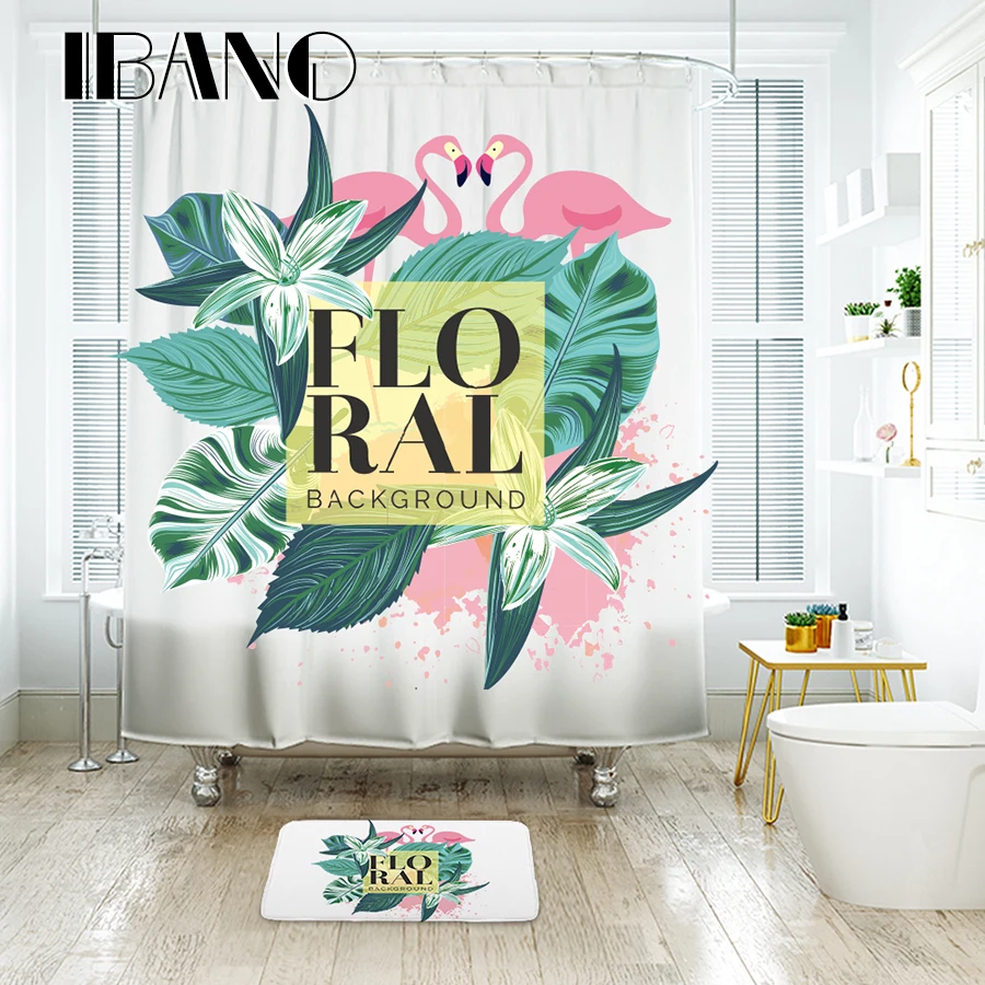 IBANO Floral Flamingo Pattern Shower Curtain Waterproof Polyester Fabric Curtain for The Bathroom Accessories Home Decor 
IBANO Floral Flamingo Pattern Shower Curtain Waterproof Polyester Fabric Curtain for The Bathroom Accessories Home Decor
