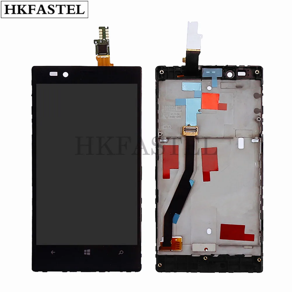 HKFASTEL Оригинальный ЖК экран дигитайзер дисплей для Nokia Lumia 720 с передней рамкой