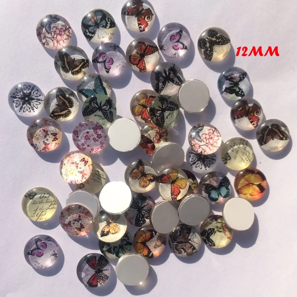 (100pcs/lot) 12MM round glass Cabochons-Spacers-mixed butterfly designs cabochons for DIY Bracelets
(100pcs/lot) 12MM round glass Cabochons-Spacers-mixed butterfly designs cabochons for DIY Bracelets