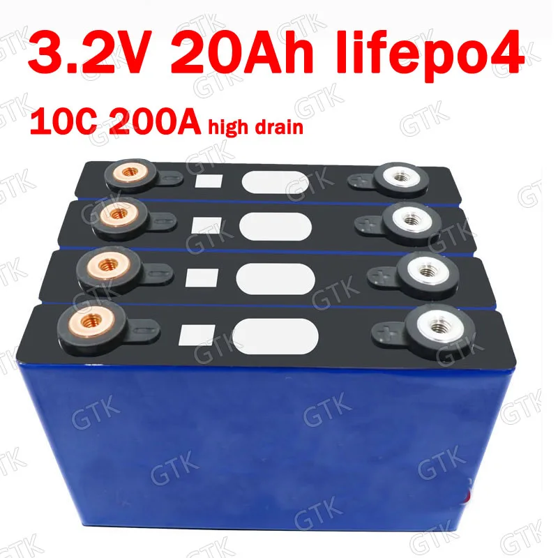 GTK 4 шт., литиевый Аккумулятор LiFepo4 3,2 в 20 Ач 10C 200A, высокий Слив для diy 12 в 24 в 40 Ач, старт автомобиля, гольф-кары, инвертор, сабвуфер
GTK 4 шт., литиевый Аккумулятор LiFepo4 3,2 в 20 Ач 10C 200A, высокий Слив для diy 12 в 24 в 40 Ач, старт автомобиля, гольф-кары, инвертор, сабвуфер