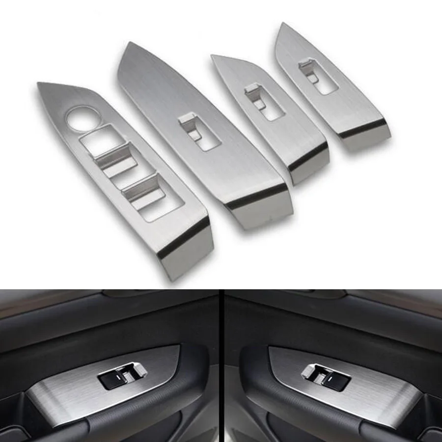 Stainless Steel Car Interior Window Lift Switch Cover Trim Garnish Car Styling 4Pcs For Mazda CX-5 CX5 2017 2018 LHD
Stainless Steel Car Interior Window Lift Switch Cover Trim Garnish Car Styling 4Pcs For Mazda CX-5 CX5 2017 2018 LHD