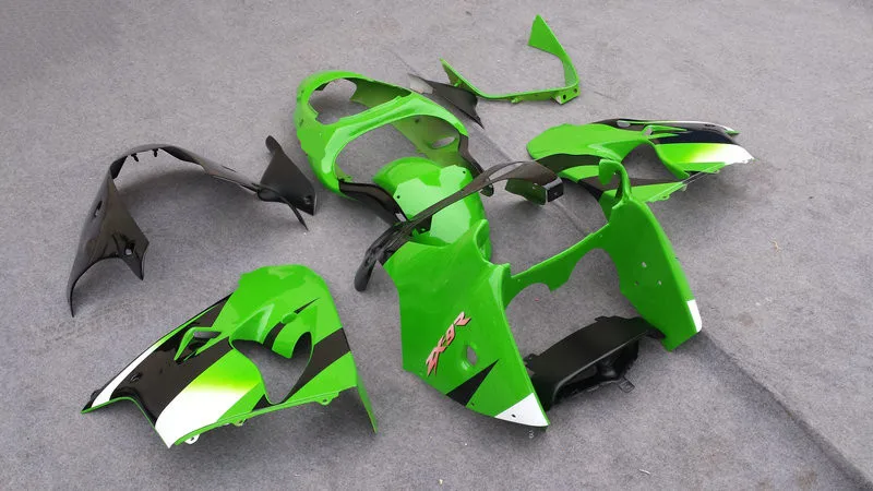 Комплект обтекателей для KAWASAKI Ninja ZX9R 00 01 ZX 9R 2000 2001 zx 9r ABS новый зеленый глянцевый