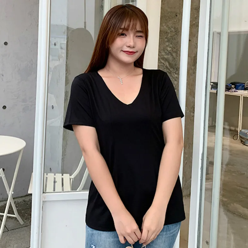 Loose Summer Shirt Female Short Sleeve V-neck Plus Size Blouse Women Clothing Casual Tops Black Blusas Mujer De Moda TB2077
Loose Summer Shirt Female Short Sleeve V-neck Plus Size Blouse Women Clothing Casual Tops Black Blusas Mujer De Moda TB2077