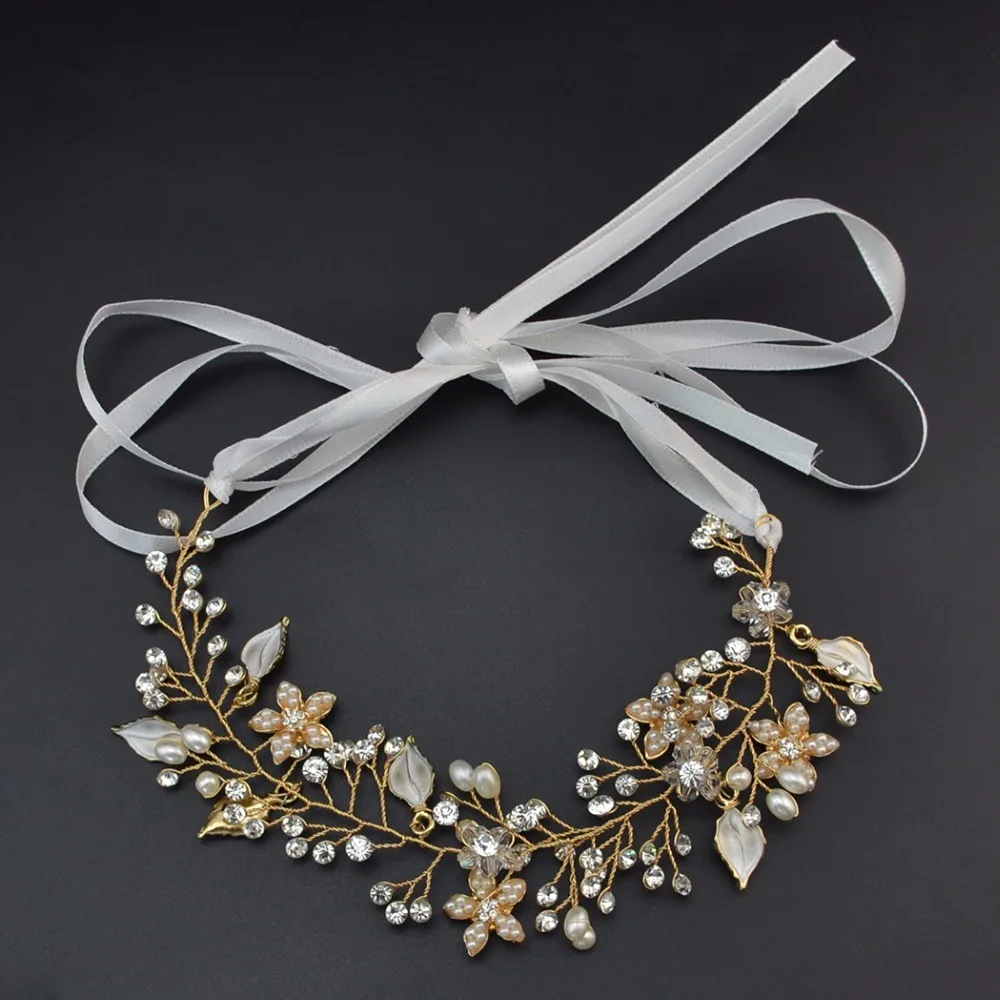 Floral Bridal Hair Accessories Wedding Tiara Pearl Crystal Headpiece Women Girl Rhinestone Pageant Crowns Forehead Charm Jewelry
Floral Bridal Hair Accessories Wedding Tiara Pearl Crystal Headpiece Women Girl Rhinestone Pageant Crowns Forehead Charm Jewelry