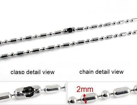 100 pieces / batch 2.4 mm stainless steel bamboo chain titanium steel chain Diy pendant long chain and bead chain necklace
100 pieces / batch 2.4 mm stainless steel bamboo chain titanium steel chain Diy pendant long chain and bead chain necklace