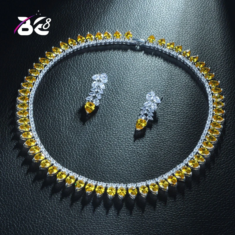 Be 8 High Quality AAA CZ Water Drop Design Women Bridal Jewelry Set Gold Color Necklace Set for Female Gifts Bijoux Femme S348
Be 8 High Quality AAA CZ Water Drop Design Women Bridal Jewelry Set Gold Color Necklace Set for Female Gifts Bijoux Femme S348