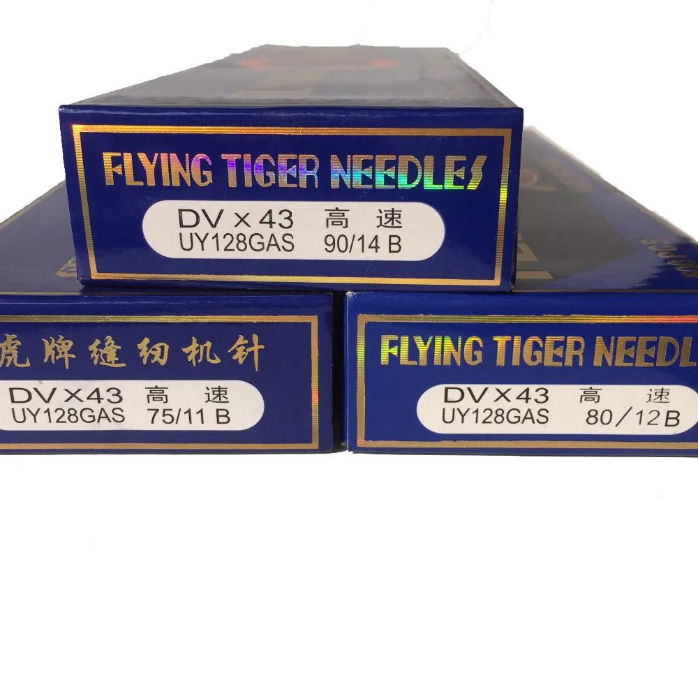 20pcs/lot Flying Tiger DVx43,UY128GAS,75/11B,80/12B,90/14B,Industrial Sewing Machine Needles Stainless Steel
20pcs/lot Flying Tiger DVx43,UY128GAS,75/11B,80/12B,90/14B,Industrial Sewing Machine Needles Stainless Steel