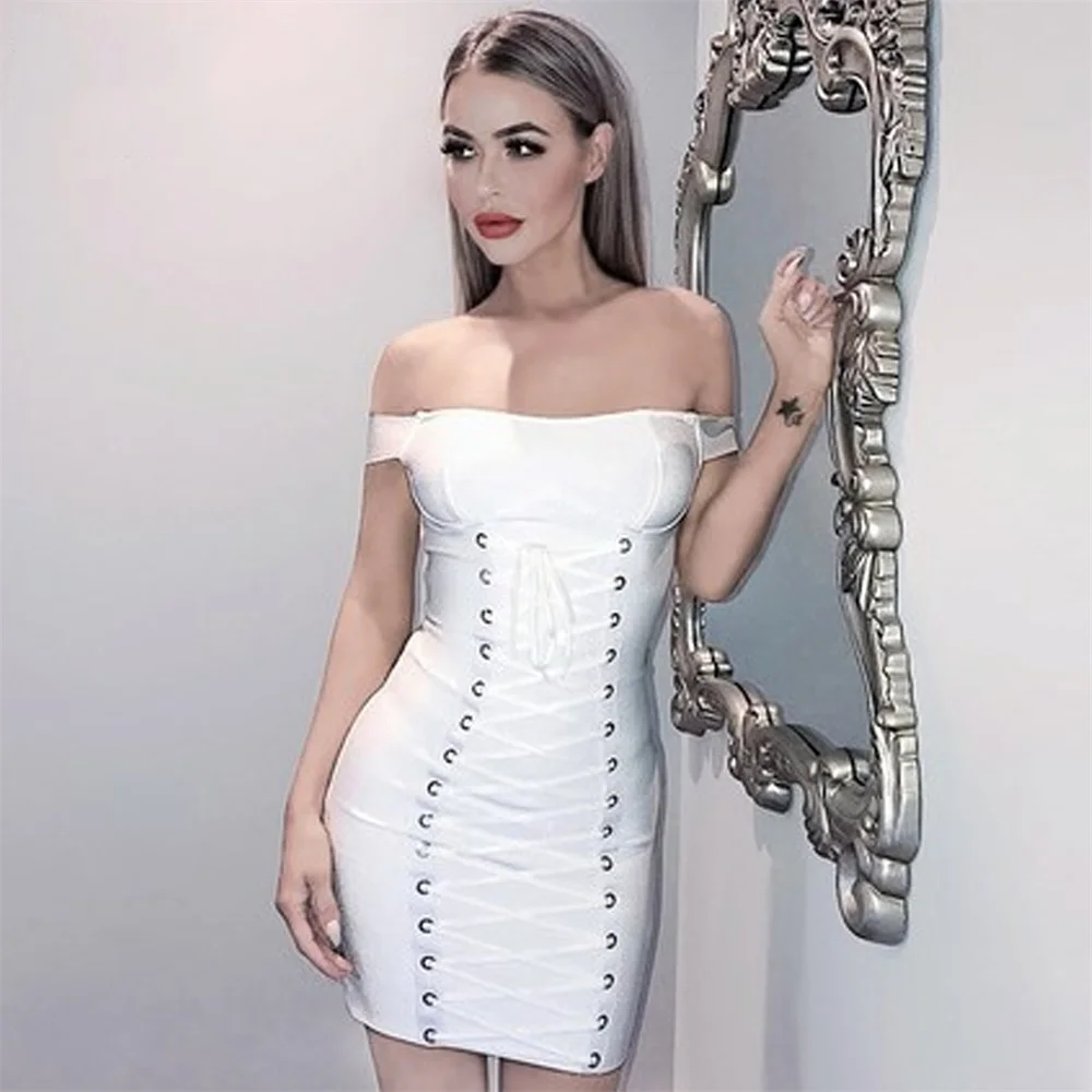 Women's Bodycon Summer Dress 2018 Sexy Bandage Party Dress Dresses Rope Style High Quality Bandage Mini Dress
Women's Bodycon Summer Dress 2018 Sexy Bandage Party Dress Dresses Rope Style High Quality Bandage Mini Dress