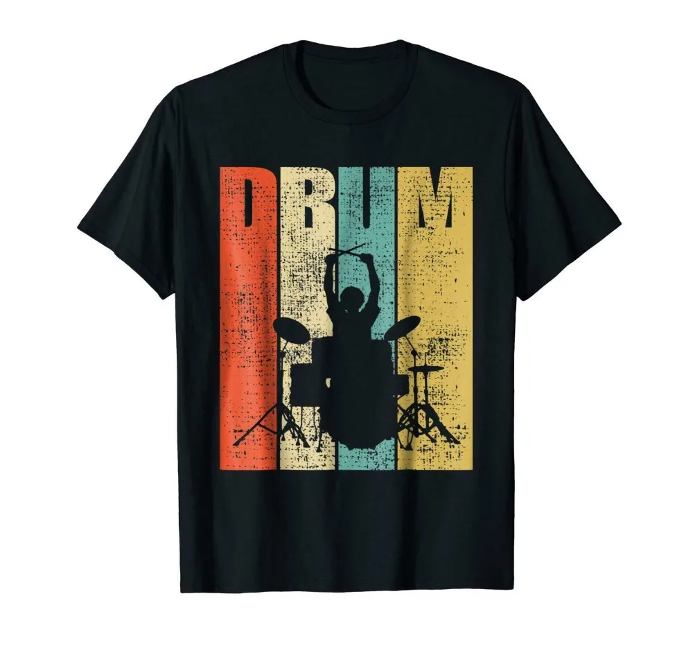 Drummer Retro Vintage Funny Black T-Shirt S-3Xl Men T Shirt 2019 Summer 100% Cotton Casual Short Sleeve Tops Tee T Shirts
Drummer Retro Vintage Funny Black T-Shirt S-3Xl Men T Shirt 2019 Summer 100% Cotton Casual Short Sleeve Tops Tee T Shirts