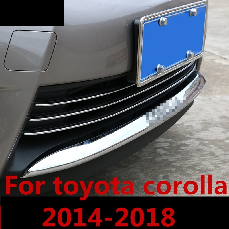 Для toyota corolla 2014-18 передний бампер из нержавеющей стали защита от скольжения