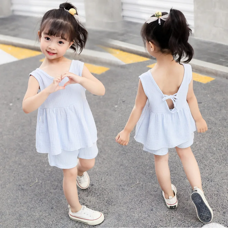 2019 New Baby Girl Set Pink Tops + Shorts Toddler Girls Summer Clothes 2pcs Outfit Sleeveless Backless Shirt Baby Kids Clothing
2019 New Baby Girl Set Pink Tops + Shorts Toddler Girls Summer Clothes 2pcs Outfit Sleeveless Backless Shirt Baby Kids Clothing