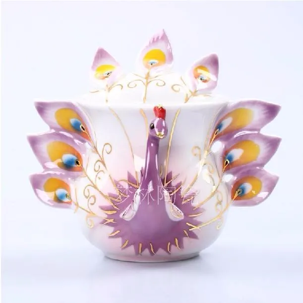 Chinese animal Style Coffee Cups Peacock Coffee Milk Pot,Enamel teapot Creative Ceramic Mug 3D Color Enamel Porcelain
Chinese animal Style Coffee Cups Peacock Coffee Milk Pot,Enamel teapot Creative Ceramic Mug 3D Color Enamel Porcelain