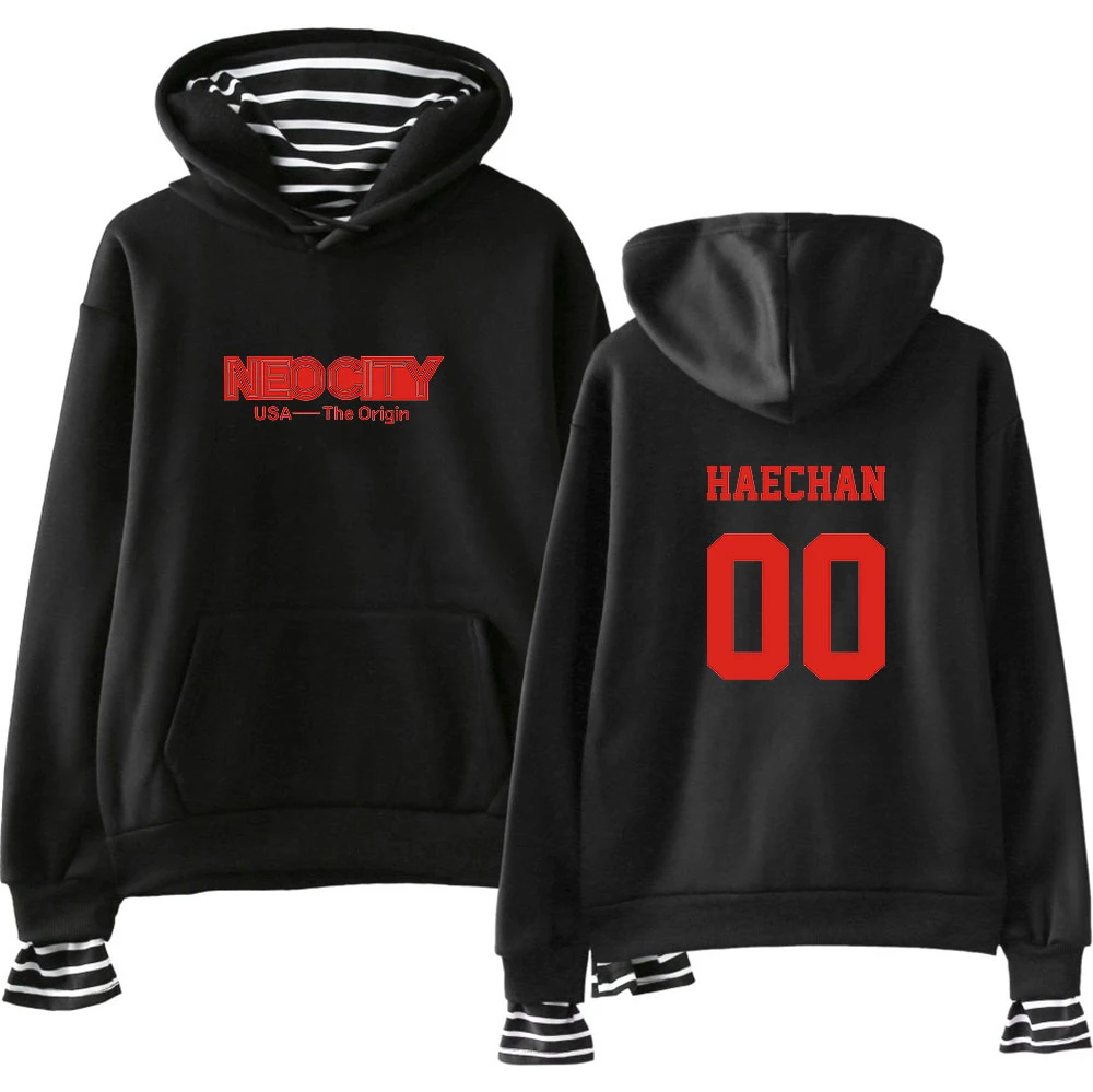 Nct 127 Kpop Fake Two Piece Hoodies Women Fashion Long Sleeve Hooded Sweatshirts 2019 Hot Sale Casual Trendy Streetwear Clothes
Nct 127 Kpop Fake Two Piece Hoodies Women Fashion Long Sleeve Hooded Sweatshirts 2019 Hot Sale Casual Trendy Streetwear Clothes