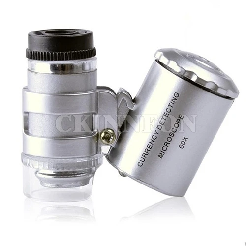 DHL high quality 500pcs Latest 60x Handheld Mini Pocket Microscope Loupe Jeweler Magnifier With LED Light
DHL high quality 500pcs Latest 60x Handheld Mini Pocket Microscope Loupe Jeweler Magnifier With LED Light