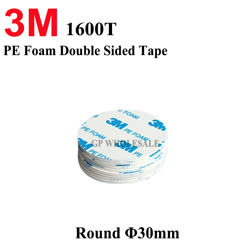 3M Double Sided PE Foam adhesive tape1600T Die cutting self adhesive tape white color 1MM thickness 30MM Circle 2000 pcs
3M Double Sided PE Foam adhesive tape1600T Die cutting self adhesive tape white color 1MM thickness 30MM Circle 2000 pcs