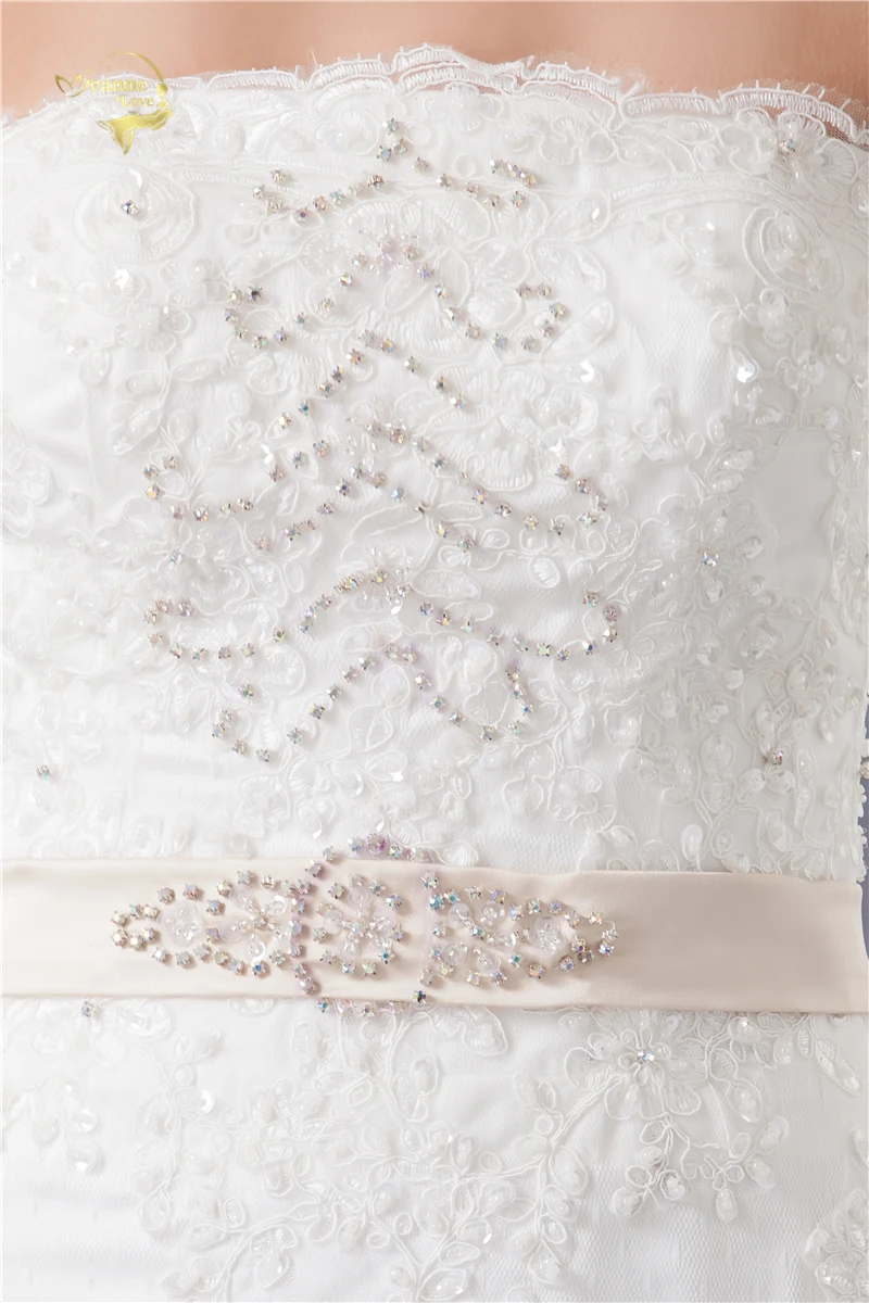 Jeanne Love Applique Beading Sequins Wedding Dresses 2020 Gorgeous Strapless Sashes Bride Robe De Mariage Lace Vestido De Noiva
Jeanne Love Applique Beading Sequins Wedding Dresses 2020 Gorgeous Strapless Sashes Bride Robe De Mariage Lace Vestido De Noiva