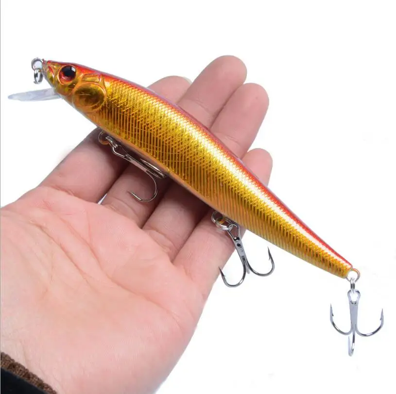 9 PCS / Lot14 cm 22.5 g Fishing Lure Minnow Tough Lure With 3 Fish Hooks Fishing Tackle Lure 3D Eyes depth of Wobbler Crankbeit
9 PCS / Lot14 cm 22.5 g Fishing Lure Minnow Tough Lure With 3 Fish Hooks Fishing Tackle Lure 3D Eyes depth of Wobbler Crankbeit