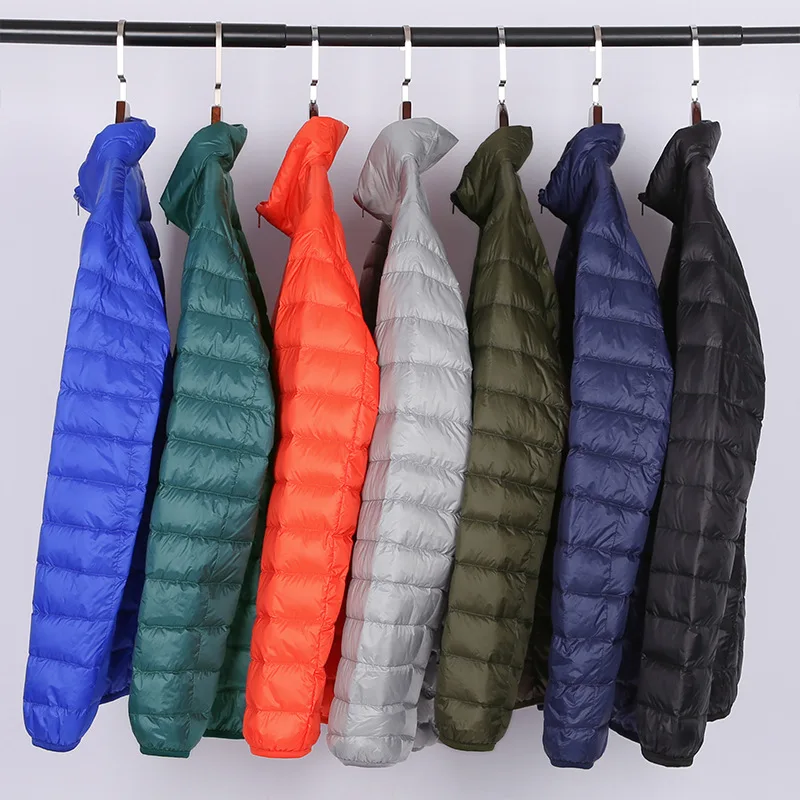 Men's Lightweight Down Jacket Winter 7 Color Classic Casual Stand Collar White Duck Down Portable Coat Male Brand Clothes
Men's Lightweight Down Jacket Winter 7 Color Classic Casual Stand Collar White Duck Down Portable Coat Male Brand Clothes