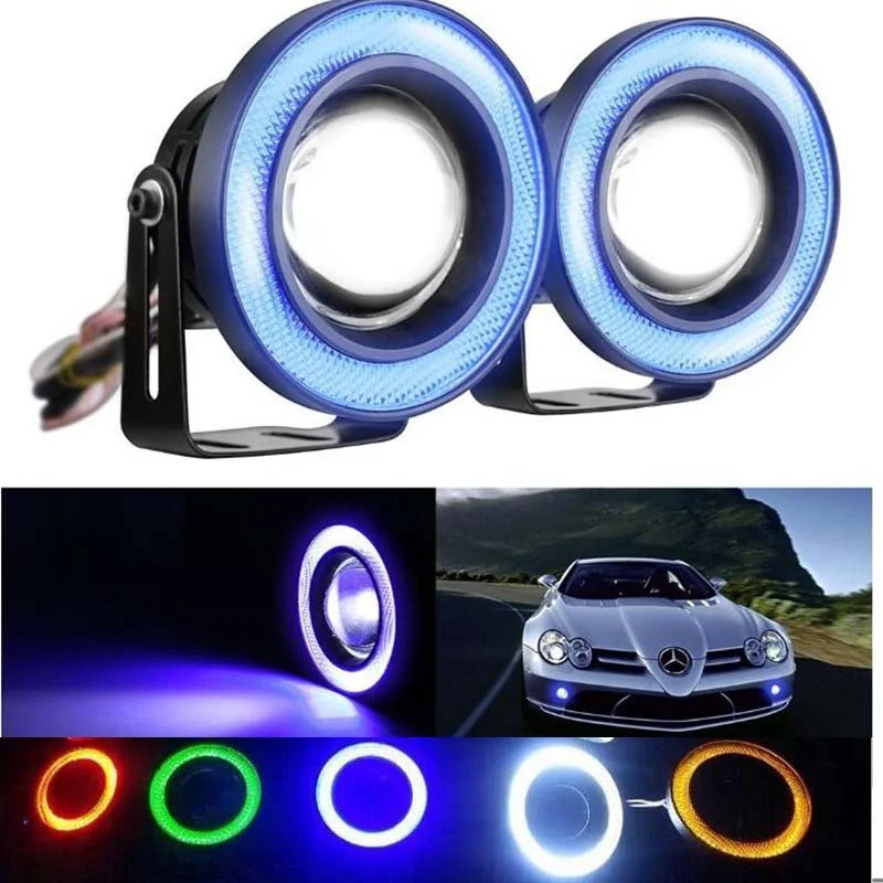 LED Fog Light 1 Pair 2.5/3/3.5inch Projector Angel Eyes Bulb Cob Angel Eyes Halo Ring 7 Color
LED Fog Light 1 Pair 2.5/3/3.5inch Projector Angel Eyes Bulb Cob Angel Eyes Halo Ring 7 Color