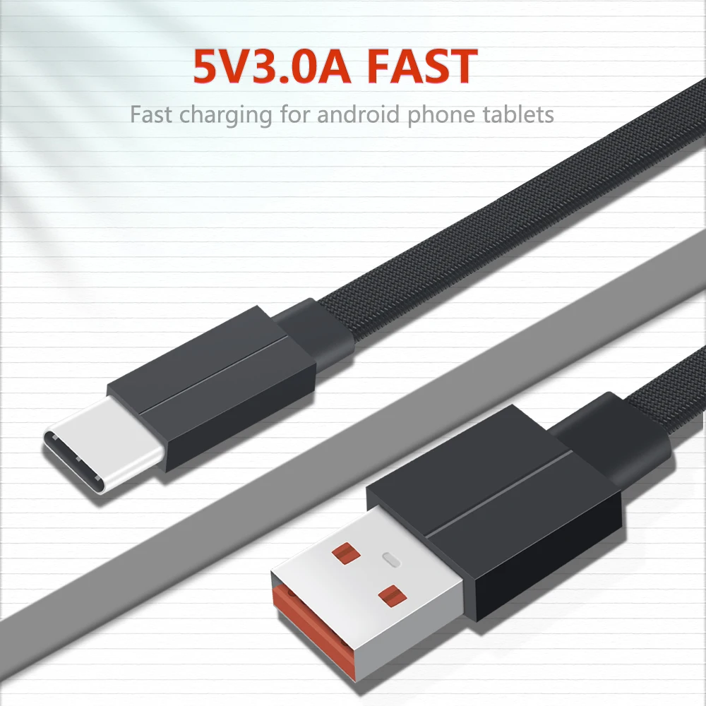 3а Кабели USB Type C для быстрой зарядки микро провода Samsung Xiaomi Huawei кабель