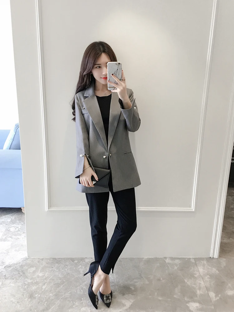Fashion women 2019 autumn new women's Korean version was thin Slim in the long paragraph small suit female coat tide spring
Fashion women 2019 autumn new women's Korean version was thin Slim in the long paragraph small suit female coat tide spring