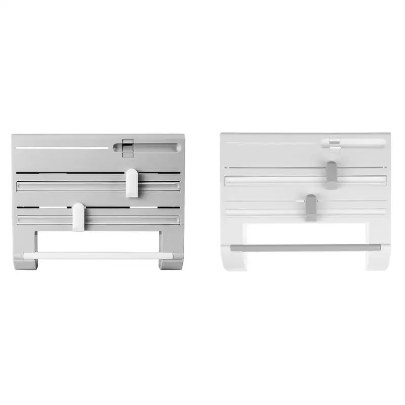 6 in 1 Spice Rack Organizer Kitchen Paper Towel Holder Aluminum Film Plastic Wrap Cutter Wall Hanging Kitchen Storage Shelf
6 in 1 Spice Rack Organizer Kitchen Paper Towel Holder Aluminum Film Plastic Wrap Cutter Wall Hanging Kitchen Storage Shelf