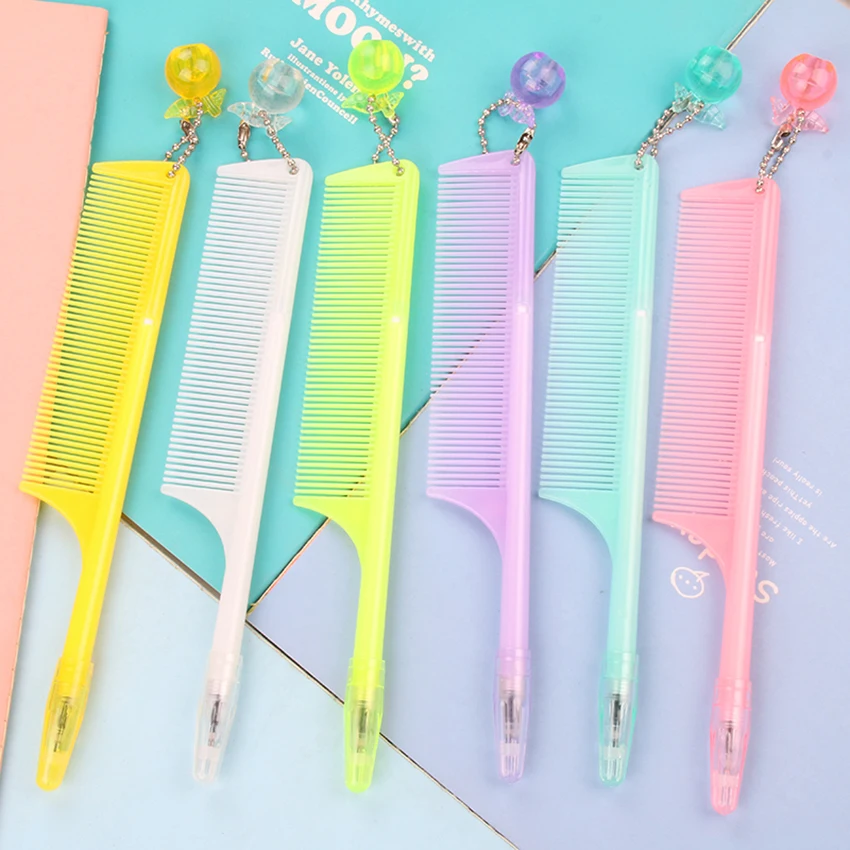 1PC 0.5mm black Ink Promotion Newest Korean Creative Comb Pen gel Pens Stationery Plastic Office School Supplies
1PC 0.5mm black Ink Promotion Newest Korean Creative Comb Pen gel Pens Stationery Plastic Office School Supplies