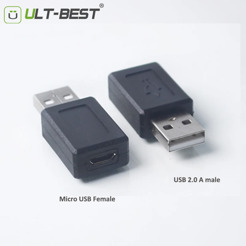 ULT BEST 100 шт. оптовая продажа USB адаптер Micro USB2.0 Женский к 2 0 A Мужской Разъем