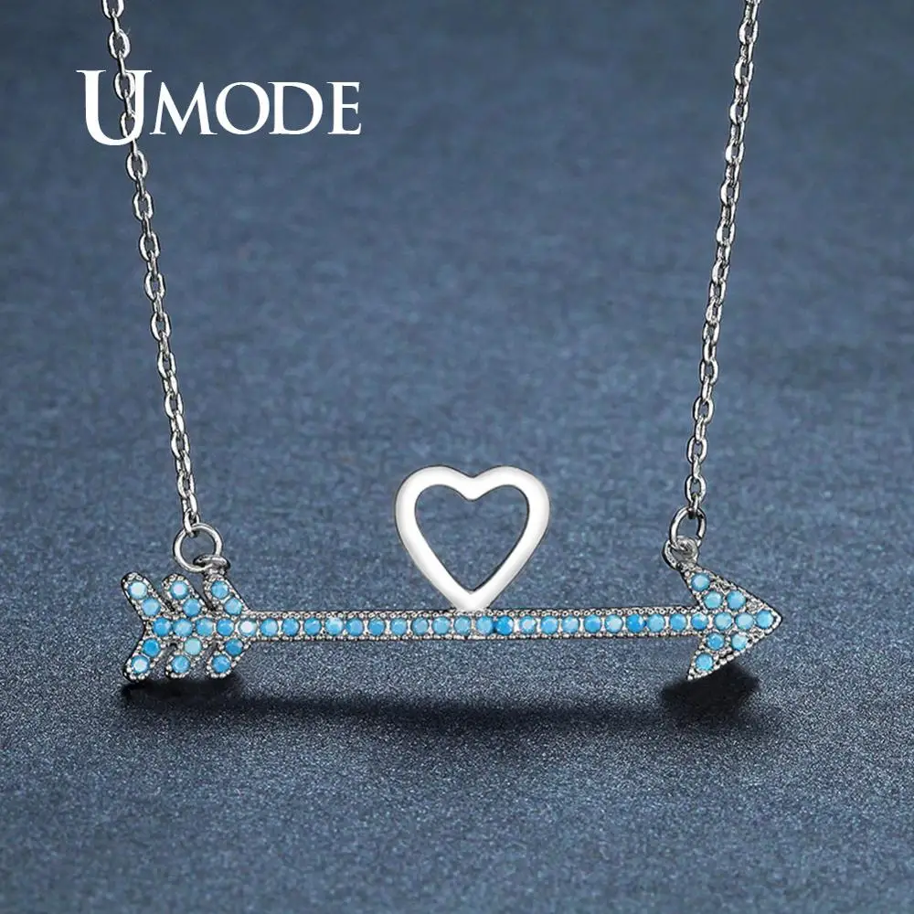 UMODE Love Heart Necklaces for Women Arrow Pendants Long Link Chain Necklaces Femme Fashion Party Zircon Jewelry Gifts UN0252B
UMODE Love Heart Necklaces for Women Arrow Pendants Long Link Chain Necklaces Femme Fashion Party Zircon Jewelry Gifts UN0252B