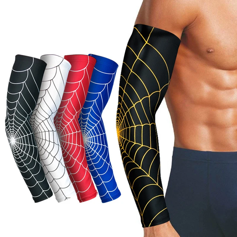 Outdoor Sport Basketball Spider Web Armguards Gym Fitness Arm Protector Elastic Sleeve Breathable Antislip Joint Elbow Pad Men
Outdoor Sport Basketball Spider Web Armguards Gym Fitness Arm Protector Elastic Sleeve Breathable Antislip Joint Elbow Pad Men