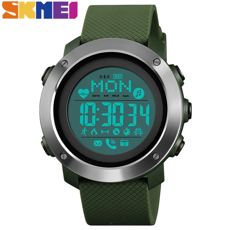 SKMEI Sport Watch Men Electronic Compass Waterproof Calories Pedometer Watch Men's Clocks Rechargeable Digital Watches
SKMEI Sport Watch Men Electronic Compass Waterproof Calories Pedometer Watch Men's Clocks Rechargeable Digital Watches