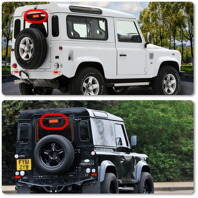 Прямая поставка подходит для Land Rover Defender 90/110/XS 1997 2006 ярко красный задний